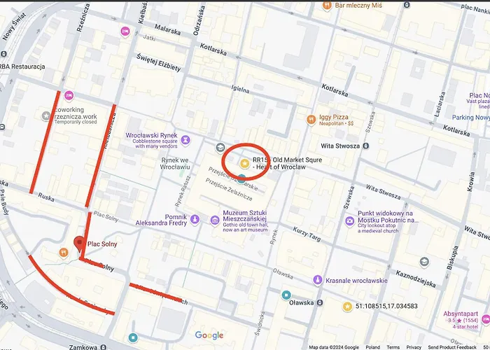 Rynek - Olawska - 50 Metrow Do Rynku - Old Market Square Apartman *